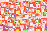 Hello Kitty Quality Prints Collection! 1 Meter Printed Cotton Fabric, Fabric by Yard, Yardage Bag Fabrics, Children Fabrics, Kids, Japanese - fabrics-top