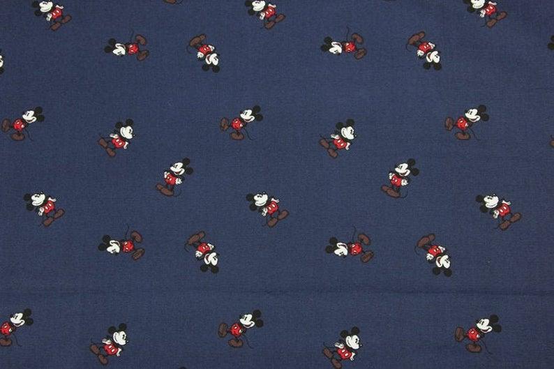 Classic Mickey navy blue! 1 Meter Plain Cotton Fabric, Fabric by Yard, Yardage Cotton Fabrics for  Style Garments, Bags Cockerel Chicken - fabrics-top