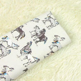 Horses! 1 Meter Stiff Cotton Toile Fabric, Fabric by Yard, Yardage Cotton Canvas Fabrics for Bags Cattle - fabrics-top