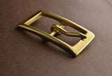 Solid Brass 2.5cm 1 '' Belt Buckles for Women, Vintage handmade Style, 2 Models Available - fabrics-top