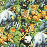 Real Baby Wild Animals! 1 Meter Plain Cotton Fabric, Fabric by Yard, Yardage Cotton Fabrics for  Style Garments, Bags - fabrics-top