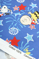 Snoopy and Charlie Brown Comics 2 colors! 1 Yard Plain Cotton Fabric, Fabric by Yard, Yardage Cotton Fabrics for  Style Garments, Bags - fabrics-top