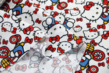 Hello Kitty New Collection 3 Colors! 1 Meter Printed Plain Cotton Fabric, Fabric by Yard, Yardage  Bag Fabrics, Children Kids - fabrics-top