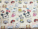 Adorable Disney Characters Together! 1 Meter Medium Thickness  Cotton Fabric, Fabric by Yard, Yardage Cotton Fabrics for  Style Garments - fabrics-top