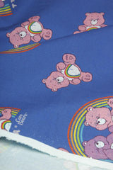 CareBear Blue! 1 Yard Quality Heavy Thickness Plain Cotton Fabric, Fabric by Yard, Yardage Cotton Fabrics for Style Active,Rainbow Bear 2101 - fabrics-top