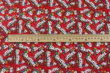 Skittles red! 1 Meter Printed Cotton Fabric, Fabric by Yard, Yardage Fabrics, Children  Kids - fabrics-top