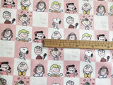 Snoopy Charlie Brown and Friends Comics 5 Colors! 1 Yard Stiff Polyester Toile Fabric by Yard, Yardage Polyester Canvas Fabrics for Bags - fabrics-top