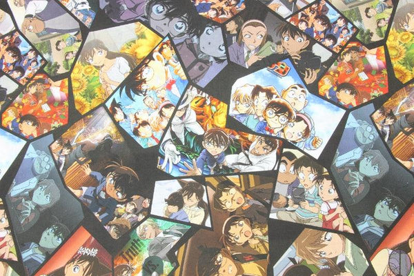 Conan the Famous Junior Detective コナン Japanese Cartoon Characters 4 Prints! 1 Yard Medium Thickness Plain Cotton Fabric, Yardage Fabrics 202107