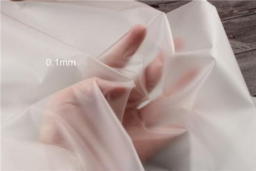 Matte Surface Plastic TPU Sheet - 1 Meter 1.1 yards, Future Materia  waterproof, Semi-transparent, Thermoplastic polyurethanes - fabrics-top