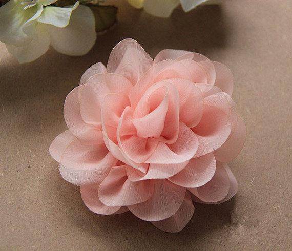 4pcs Gorgeous Silk Flower, Silk Blossom, With 1 Clips, Can be a Breast Pin, Brooch,or Ornament for Hat, Shoes or Wedding Garments, 6 colors - fabrics-top