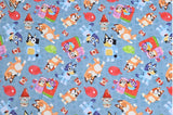 Bluey Bingo the puppies 7 Colors !1 Yard Quality Medium Thickness Plain Cotton Fabric, Fabric Australian - fabrics-top