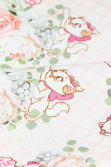 Cat Mary Floral! 1 Meter Printed Cotton Fabric, Fabric by Yard, Yardage Fabrics, Children  Kids - fabrics-top