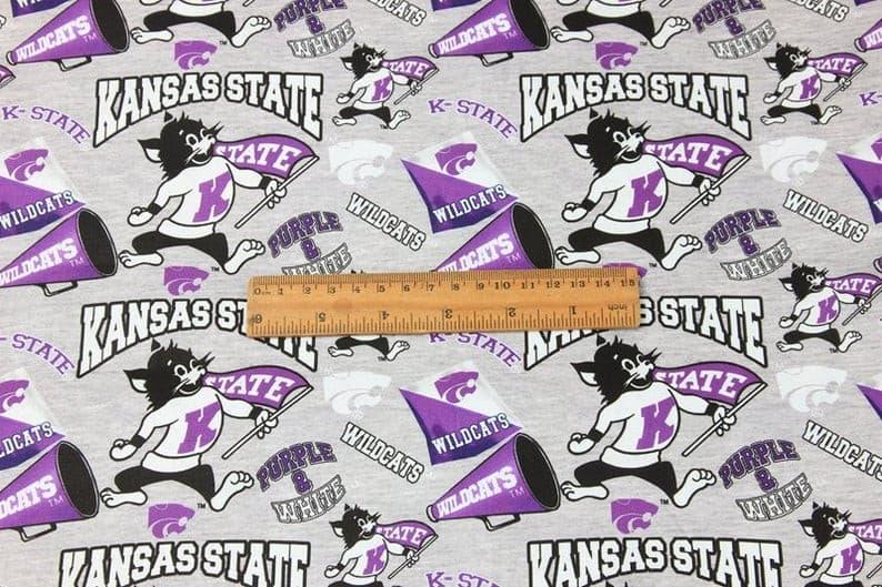 kansas State Wildcat! 1 Meter Medium Weight Plain Cotton Fabric, Fabric by Yard, Yardage Cotton Fabrics for  Style Garments, Bags - fabrics-top