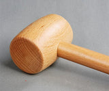 A Wooden Mallet, Wooden Hammer, 180g, Made of Beech Wood, Leather Carving Hammer, Leather Work Hammer, Punching Tool, Handmade Must-have! - fabrics-top