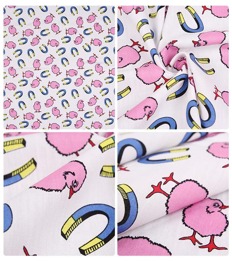 Chicken and U Magnet! 1 Meter Fine Cotton Fabric, Fabric by Yard, Yardage Cotton Fabrics for  Style Garments, Bags - fabrics-top