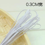 10 Yards White Stretch Elastic Band. Flat Elastic Belt, Rubber band, 8 sizes  0.3cm 0.7cm 1.4cm 2cm 2.5cm 3cm  4cm 5cm - fabrics-top