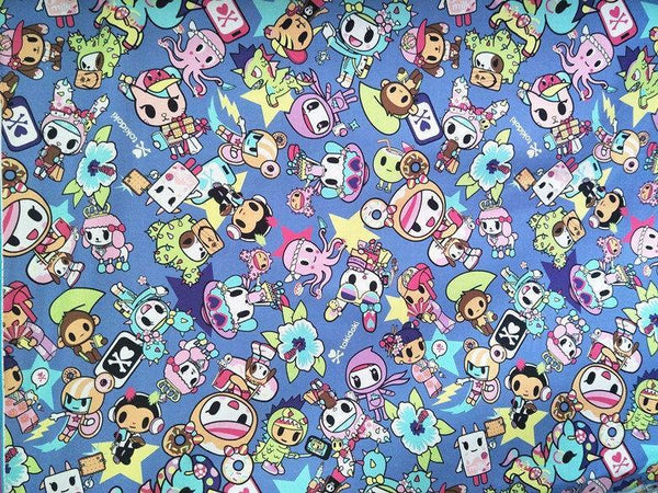 Tokidoki Ocean Blue! 1 Meter Top Quality Cotton Plain Fabric, Fabric by Yard, Yardage Cotton Fabrics for Clothes Bags, Ocean Theme