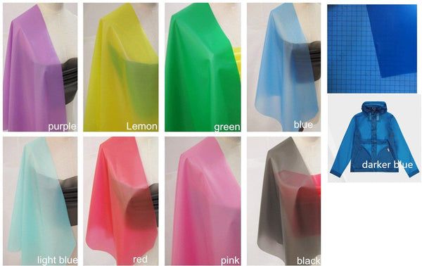 Color 0.2mm Matte Surface Plastic TPU Sheet - 1 Meter 1.1 yards, Future Materia  waterproof, Semi-transparent, Thermoplastic polyurethanes - fabrics-top