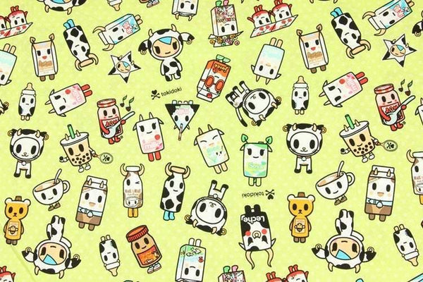 Tokidoki collection! 1 Meter Cotton Plain Fabric, Fabric by Yard, Yardage Cotton Canvas Fabrics for Clothes Bags, Meow Cool Cats