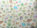 Hello Kitty white and Sumikkogurashi! 1 Meter Printed Cotton Fabric, Fabric by Yard, Yardage Cotton Bag Fabrics, Children Fabrics,  Japanese - fabrics-top