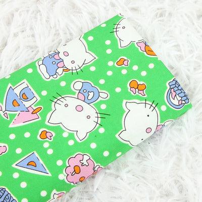 Hello Kitty Quality Prints Collection! 1 Meter Printed Cotton Fabric, Fabric by Yard, Yardage Bag Fabrics, Children Fabrics, Kids, Japanese - fabrics-top