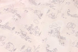Winnie the Pooh and Friend Tigger light Pink! 1 Meter Summer Light Weight Cotton Fabric by Yard, Yardage Cotton Fabrics for Style Clothes - fabrics-top