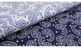 Simple Small Paisley 2 colors! 1 Meter Quality Printed Cotton,  Fabrics by Yard, Fabric Yardage Floral Fabrics - fabrics-top