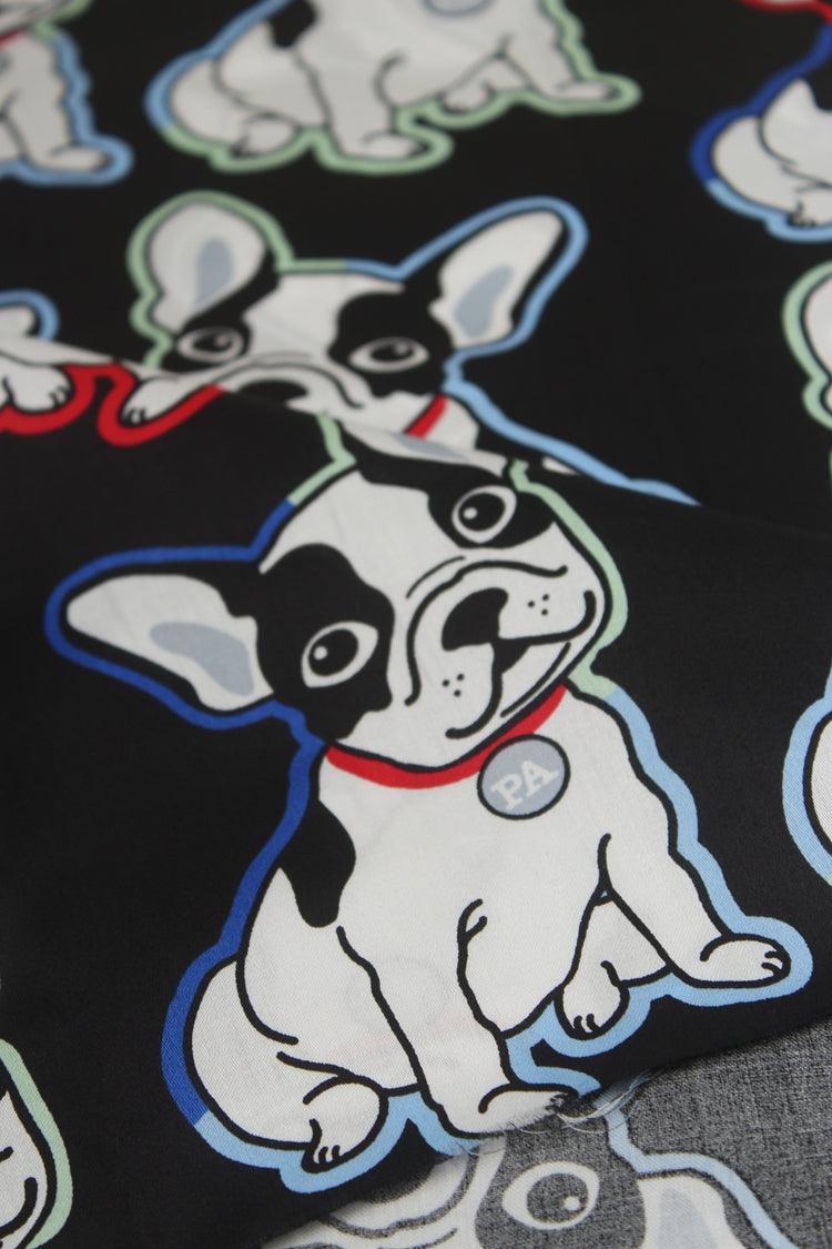 French Bulldog! 1 Meter Light Weight Thickness Plain Cotton Fabric, Fabric by Yard, Yardage Cotton Fabrics for  Style Garments, Bags - fabrics-top