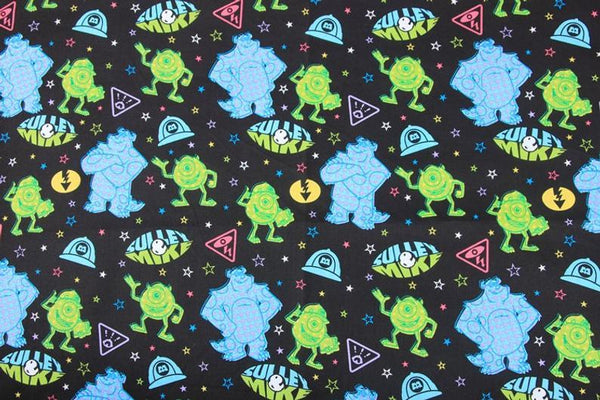 Monsters Inc.! 1 Meter Medium Thickness Plain Cotton Fabric, Fabric by Yard, Yardage Cotton Fabrics for  Style Garments, Bags - fabrics-top