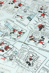 Mickey and Minnie Comics blue! 1 Meter Medium Thickness Seersucker Cotton Fabric, Fabric by Yard, Yardage Fabrics for Shirts, Summer Fabrics - fabrics-top