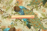 The peacock and Birds! 1 Meter Medium Weight Plain Cotton Fabric, Fabric by Yard, Yardage Cotton Fabrics for  Style Garments, Bags - fabrics-top