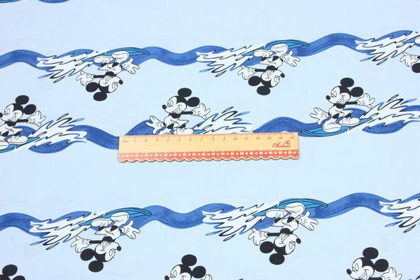Mickey blue streams! 1 Meter Medium Thickness  Cotton Fabric, Fabric by Yard, Yardage Cotton Fabrics for  Style Garments, Bags - fabrics-top