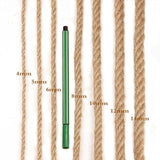 10~400 meters of High Quality Jute Rope, Round Hemp Rope, Jute Cord, Hemp Wire, Width 1~14mm, length:10~400 Meters, 11 Dimensions Available - fabrics-top