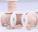 2 meters Flat Genuine Leather Cord, Leather Rope, Leather Lacing, Natural Veg-tanned Color Width 2mm 3mm 5mm - fabrics-top