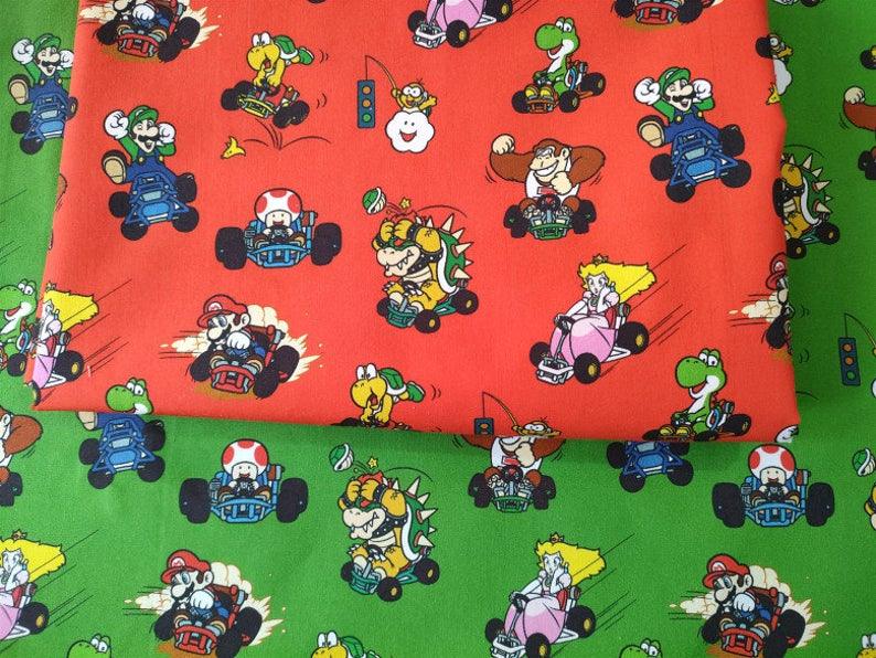 Super Mario and Monsters 3 Colors! 1 Meter Top Quality Medium Thickness Plain Cotton Fabric, Fabric by Yard, Yardage Cotton Fabrics 202101 - fabrics-top