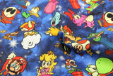 Super Mario and Friends 2 Colors! 1 Meter Top Quality Medium Thickness Plain Cotton Fabric, Fabric by Yard, Yardage Cotton 202010 - fabrics-top