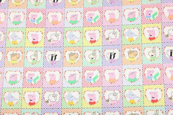 the Pig and Friends 5 Prints! 1 Yard Medium Thickness Plain Cotton Fabric, Fabric by Yard, Yardage Cotton Fabrics for  Style Garments, Bags - fabrics-top