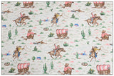 American Cowboy Print ! 1 Meter Cotton Fabric, Fabric by Yard, Yardage Cotton Fabrics for Bags American Style