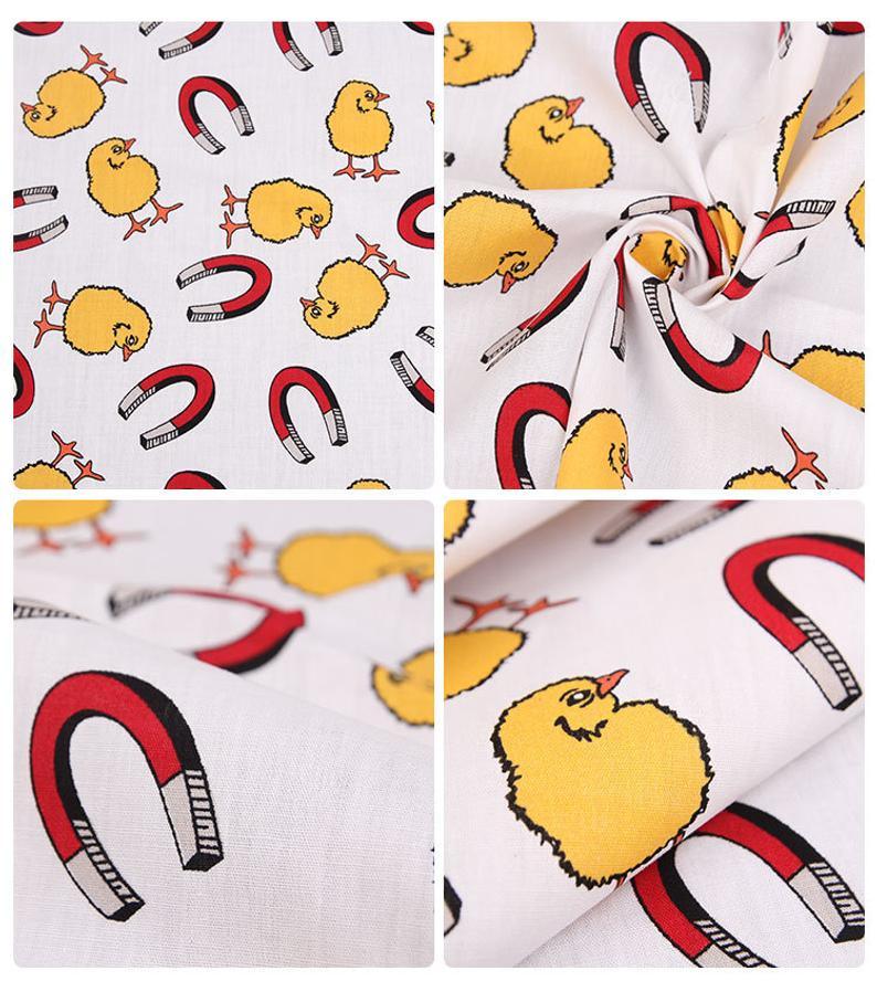 Chicken and U Magnet! 1 Meter Fine Cotton Fabric, Fabric by Yard, Yardage Cotton Fabrics for  Style Garments, Bags - fabrics-top