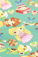 Super Mario 3D green! 1 Meter Top Quality Medium Thickness Plain Cotton Fabric, Fabric by Yard, Yardage Cotton Fabrics for  Style Garments, Bags - fabrics-top