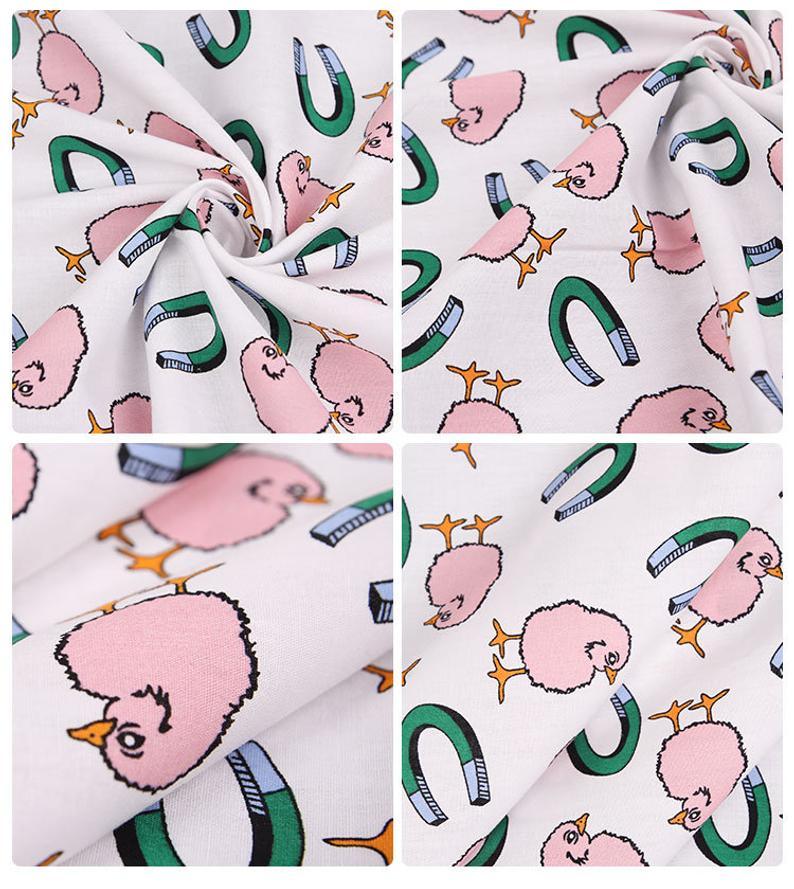 Chicken and U Magnet! 1 Meter Fine Cotton Fabric, Fabric by Yard, Yardage Cotton Fabrics for  Style Garments, Bags - fabrics-top