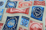 Harrods Stamps! 1 Meter Medium Thickness Cotton-Linen Fabric, Fabric by Yard, Yardage Cotton Fabrics for Style Clothes, Bags - fabrics-top