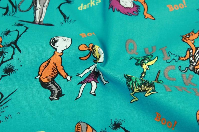 Grinch Fright 2 Colors! 1 Meter Medium- Children's Plain Cotton Fabric, Fabric by Yard, Yardage Cotton Fabrics for  Style Garments, Bags - fabrics-top