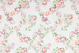 Cat Mary Floral! 1 Meter Printed Cotton Fabric, Fabric by Yard, Yardage Fabrics, Children  Kids