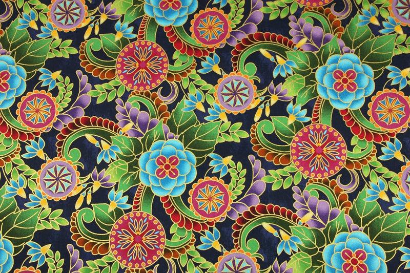 Flowers Fruit Vegetable 5 pattern! 1 Meter Quality Printed Cotton,  Fabrics by Yard , Country Print 202101 - fabrics-top