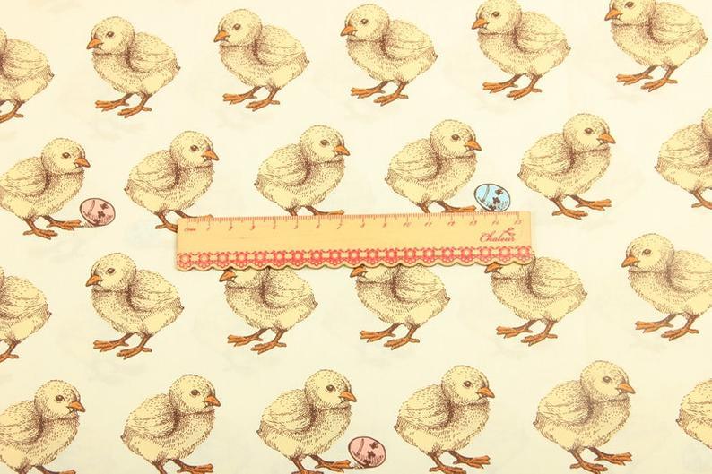 Real Chicken and eggs! 1 Meter Fine Cotton Fabric, Fabric by Yard, Yardage Cotton Fabrics for  Style Garments, Bags - fabrics-top