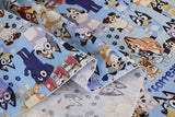 Bluey and Bingo the puppies 6 Colors! 1 Yard Quality Medium Thickness Plain Cotton Fabric, Fabric by Yard,  Cotton Australian 2211 - fabrics-top