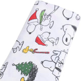 Snoopy and Charlie Brown Christmas White !  1 Yard Plain Poly Fabric, Fabric by Yard, Yardage Fabrics for Style Garments, Bags - fabrics-top