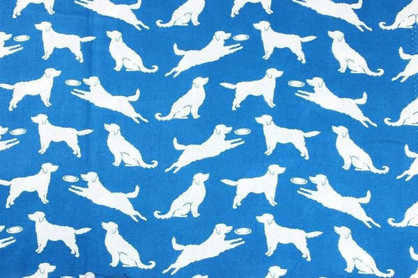 Golden Retriever blue! 1 Meter Medium Thickness Plain Cotton Fabric, Fabric by Yard, Yardage Cotton Fabrics for  Style Garments, Bags