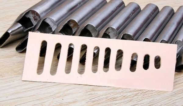 1 pc of Oblong-Shape Leathear Punchs, Width 2mm 3mm 4mm 5mm 6mm 7mm 8mm, Rectangular Leather Punchs, 0-Shape Hole Puncher, All Spec In